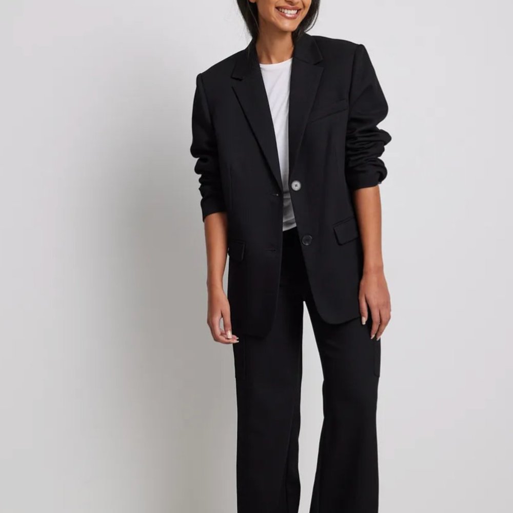 NA-KD Oversize Twill blazer